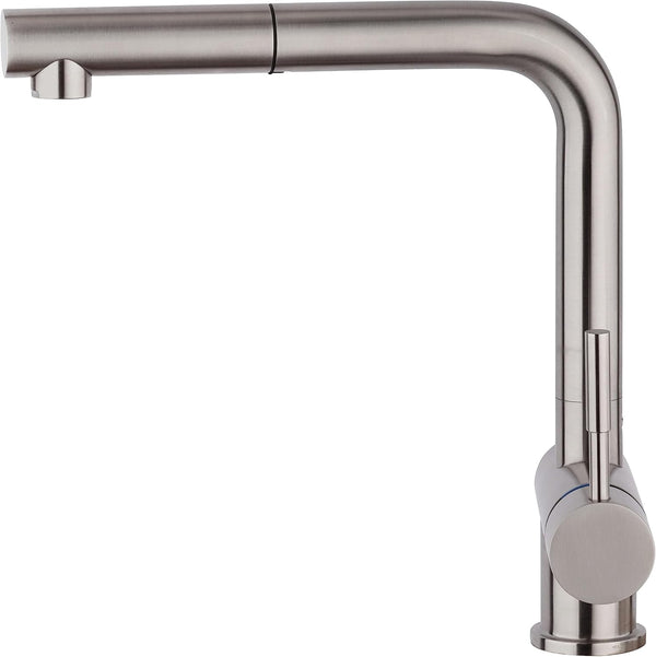 Rubinetto Miscelatore Monocomando Cucina, INOX, Lavello doccia estraibile