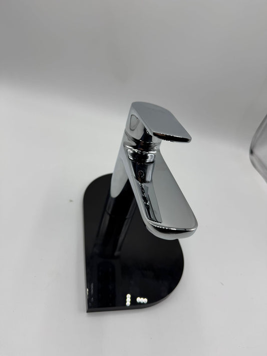 BASIK MORGAN Miscelatore Lavabo Cromato – Rubinetto Monocomando Bagno Moderno in Ottone con Cartuccia Ceramica 35 mm – Design Elegante e Finitura Lucida Anticalcare